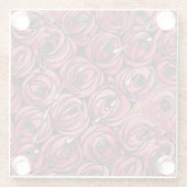 Dessous-de-verre En Verre Charles Mackintosh, Rose (Dos)