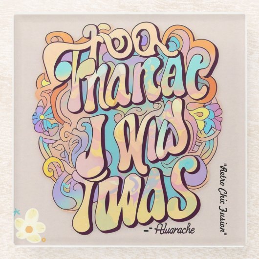 Dessous-de-verre En Verre "Charme de fusion" (Devant)