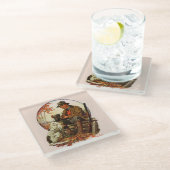 Dessous-de-verre En Verre Chasseur et espagnol (Incliné)