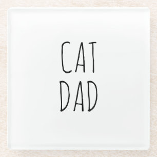 Dessous-de-verre En Verre "Chat Papa" Simple Farmhouse moderne