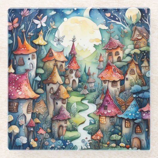 Dessous-de-verre En Verre Château magique Fairyland (Devant)