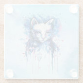Dessous-de-verre En Verre Chatte (Dos)