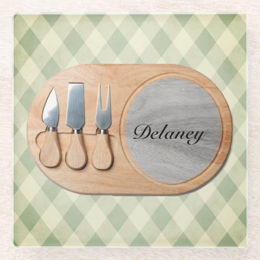 Dessous-de-verre En Verre Cheeseboard Custom Charcuterie Board Dessous de ve (Devant)