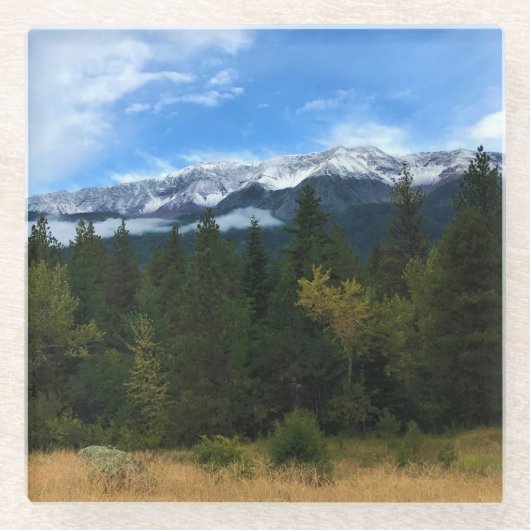 Dessous-de-verre En Verre Chef Joseph Mountain, Oregon (Devant)