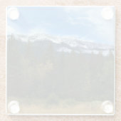 Dessous-de-verre En Verre Chef Joseph Mountain, Oregon (Dos)