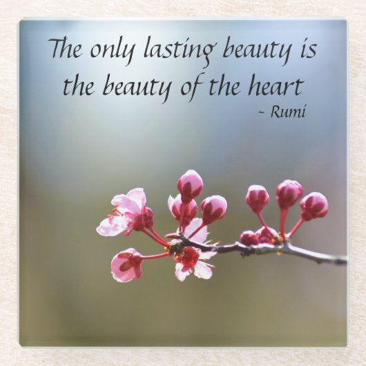 Dessous-de-verre En Verre Cherry Blossom Inspiration (Devant)