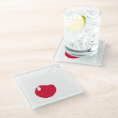 Dessous-de-verre En Verre Cherry Pop (Incliné)