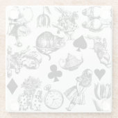 Dessous-de-verre En Verre Cheshire Cat (Dos)