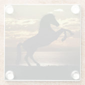 Dessous-de-verre En Verre cheval (Dos)