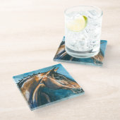 Dessous-de-verre En Verre Cheval (Incliné)