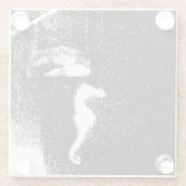 Dessous-de-verre En Verre cheval de mer pixélisé (Dos)