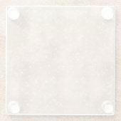 Dessous-de-verre En Verre Chic Champagne Gold Sparkle Glitz (Dos)