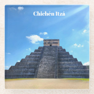 Dessous-de-verre En Verre Chichén Itzá Mexique Dessous de Verre