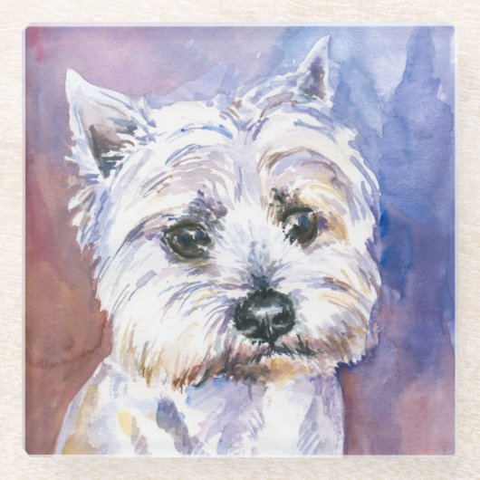 Dessous-de-verre En Verre Chien (Devant)