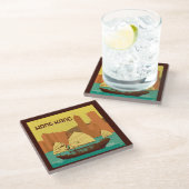 Dessous-de-verre En Verre Chine | Hong Kong (Incliné)