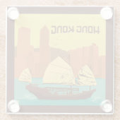 Dessous-de-verre En Verre Chine | Hong Kong (Dos)