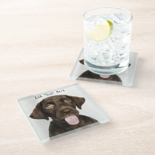 Dessous-de-verre En Verre Chocolat blanc