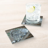 Dessous-de-verre En Verre Chouette (Incliné)