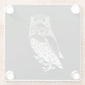 Dessous-de-verre En Verre Chouettes mignonnes (Dos)