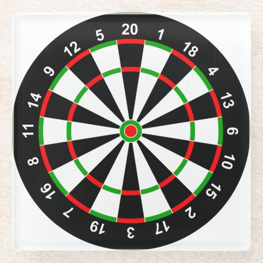 Dessous-de-verre En Verre Cible (Devant)