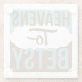 Dessous-de-verre En Verre Cieux à Betsy (Dos)