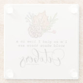 Dessous-de-verre En Verre Citation Anne Of Green Gables (Dos)