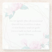 Dessous-de-verre En Verre Citation Inspiration "Change" de vignette en céram (Dos)