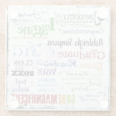 Dessous-de-verre En Verre Citations Inspirationnelles (Dos)