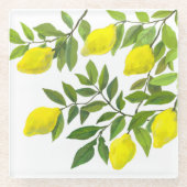 Dessous-de-verre En Verre Citron (Devant)