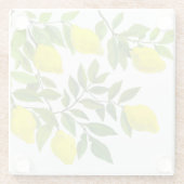 Dessous-de-verre En Verre Citron (Dos)