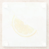Dessous-de-verre En Verre Citron (Dos)