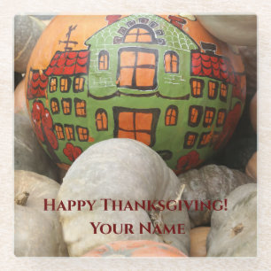 Dessous-de-verre En Verre Citrouille