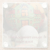 Dessous-de-verre En Verre Citrouille (Dos)