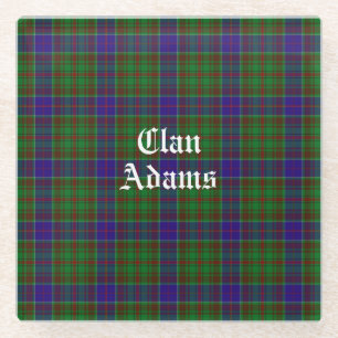 Dessous-de-verre En Verre Clan écossais Adams Tartan