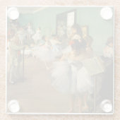 Dessous-de-verre En Verre Classe Danse | Edgar Degas (Dos)