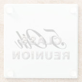 Dessous-de-verre En Verre Classe TEE Réunion (Dos)