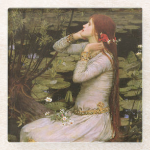 Dessous-de-verre En Verre Classique Shakespeare Ophélie Nymphéa Étude Artist