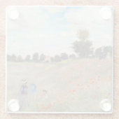 Dessous-de-verre En Verre Claude Monet - Champ de pavot (Dos)