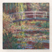 Dessous-de-verre En Verre Claude Monet - Eau Lily étang, Harmonie rose (Devant)