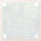 Dessous-de-verre En Verre Claude Monet - Eau Lily étang, Harmonie verte (Dos)