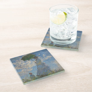 Dessous-de-verre En Verre Claude Monet Femme au Parasol Beaux-Arts