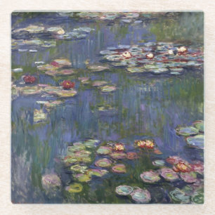 Dessous-de-verre En Verre Claude Monet Impressionniste L'Eau Lillies Peintur