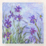 Dessous-de-verre En Verre Claude Monet - Lilac Irises / Iris Mauves<br><div class="desc">Lilac Irises / Iris Mauves - Claude Monet, 1914-1917</div>