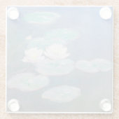 Dessous-de-verre En Verre Claude Monet - Lys à eau, effet du soir (Dos)