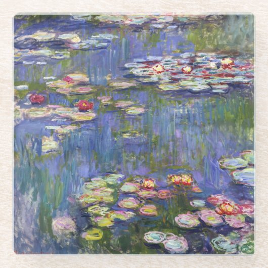 Dessous-de-verre En Verre Claude Monet - Nymphéas / Nymphéas (Devant)