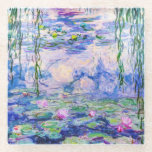 Dessous-de-verre En Verre Claude Monet - Nymphéas / Nymphéas 1919<br><div class="desc">Nymphéas (W.1852) - Claude Monet,  Huile sur toile,  1916-1919</div>