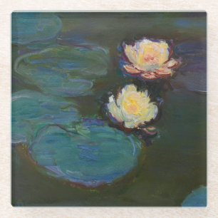 Dessous-de-verre En Verre Claude Monet Nymphéas Peinture à l'huile impressio