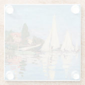 Dessous-de-verre En Verre Claude Monet - Regattas à Argenteuil (Dos)