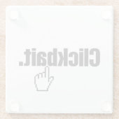 Dessous-de-verre En Verre Clickbait. (Dos)