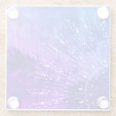 Dessous-de-verre En Verre Clouds Mandala bleu violet Boho Bohemian (Dos)